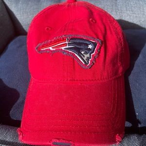 Vintage, Never Worn, Patriots Ballcap, Worn Tattered Look